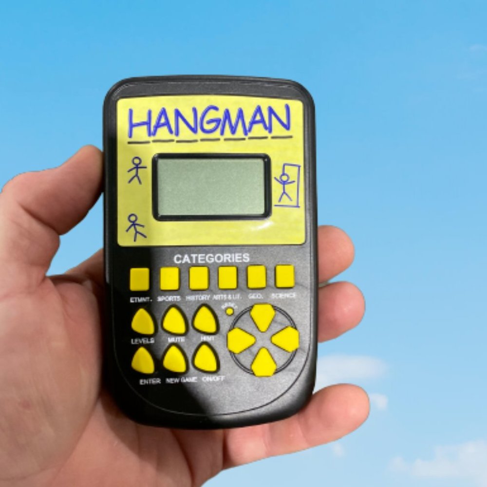 Pocket Arcade Handheld Hangman Game - Tested Works